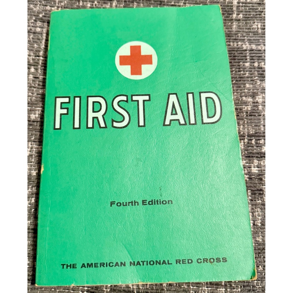 American Red Cross First Aid Textbook 1971 4th Edition Good Vintage Manual